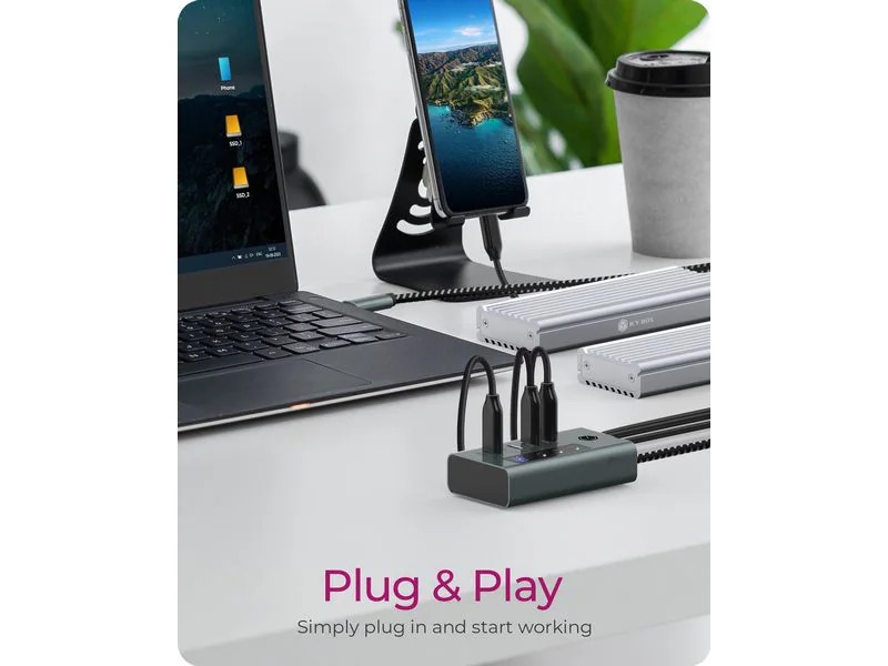 ICY BOX USB-Hub 4-Port Hub IB-HUB1454-C31