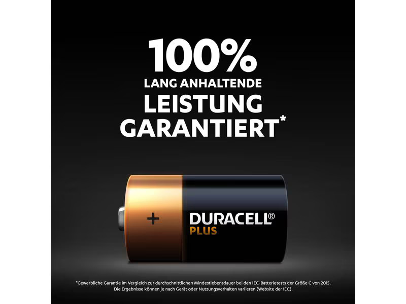 Duracell Batterie C Plus Power 2 Stück