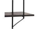 AC Design Wandregal Belfast 191 x 25,5 x 79 cm, Schwarz