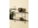 AC Design Wandregal Belfast 191 x 25,5 x 79 cm, Schwarz