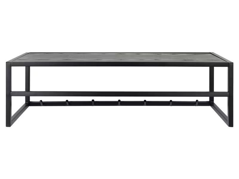 AC Design Garderobenleiste Seaford 7 Haken, Schwarz
