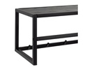 AC Design Garderobenleiste Seaford 7 Haken, Schwarz