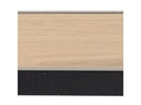 AC Design Garderobenleiste Seaford 7 Haken, Nature/Schwarz