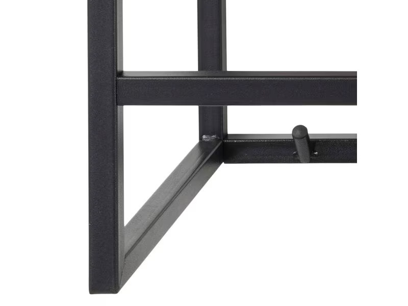 AC Design Garderobenleiste Seaford 7 Haken, Nature/Schwarz