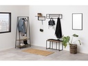 AC Design Garderobenleiste Seaford 7 Haken, Nature/Schwarz