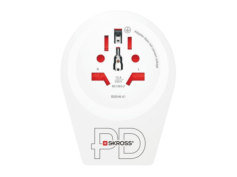SKROSS Reiseadapter Country World / UK, USB