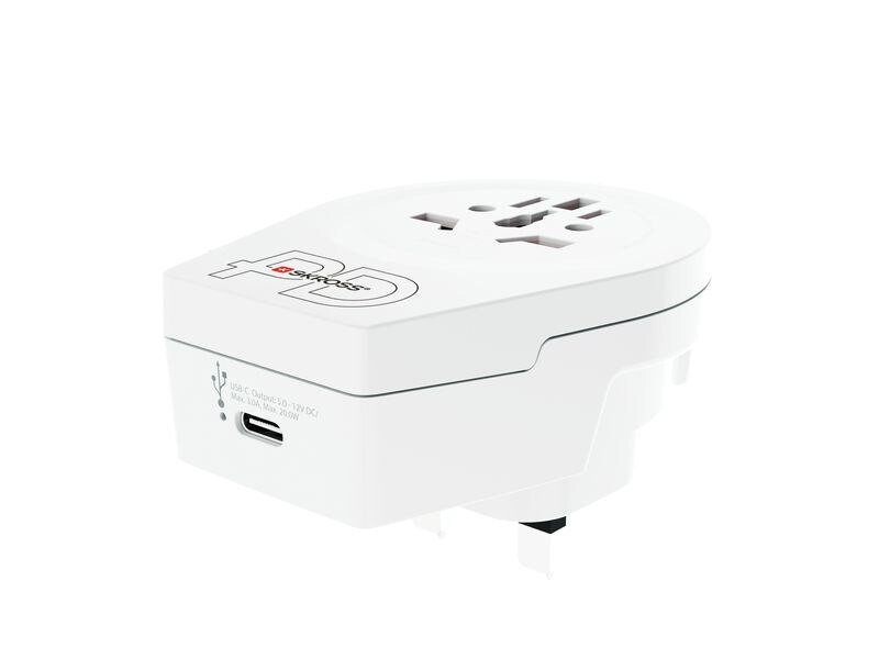 SKROSS Reiseadapter Country World / UK, USB