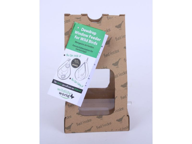 Wildlife World Tautropfen-Futterautomat 23 x 13.5 x 14.5 cm transparent