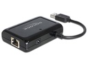 Delock USB-Hub 62440 USB 3.0 - 3x Typ-A + 1x RJ45