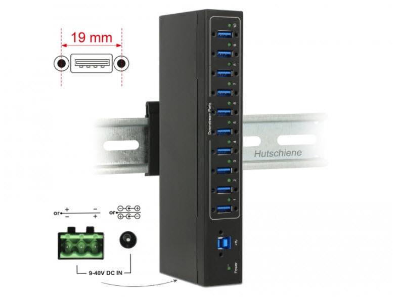 Delock USB-Hub 63919 USB 3.0 - 10x Typ-A
