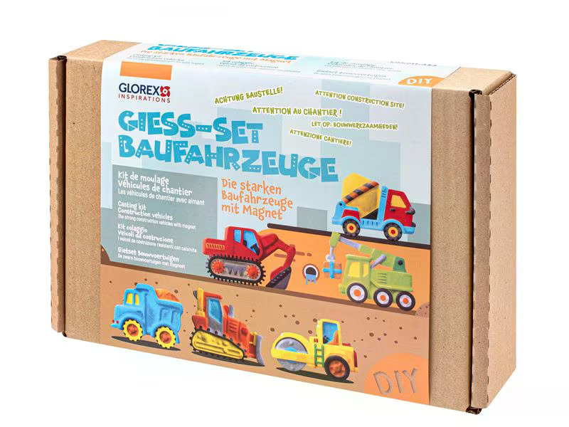 Glorex Modellier-Set Baufahrzeuge