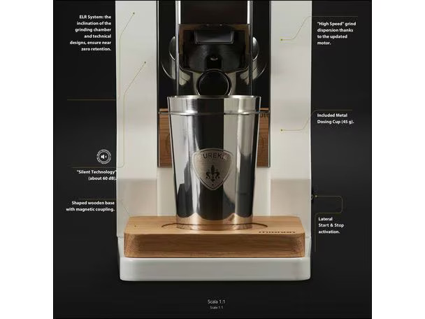 Eureka Kaffeemühle Mignon Oro Single Dose Weiss