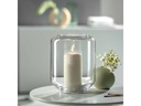 Leonardo Windlicht Milano 22 cm, Transparent