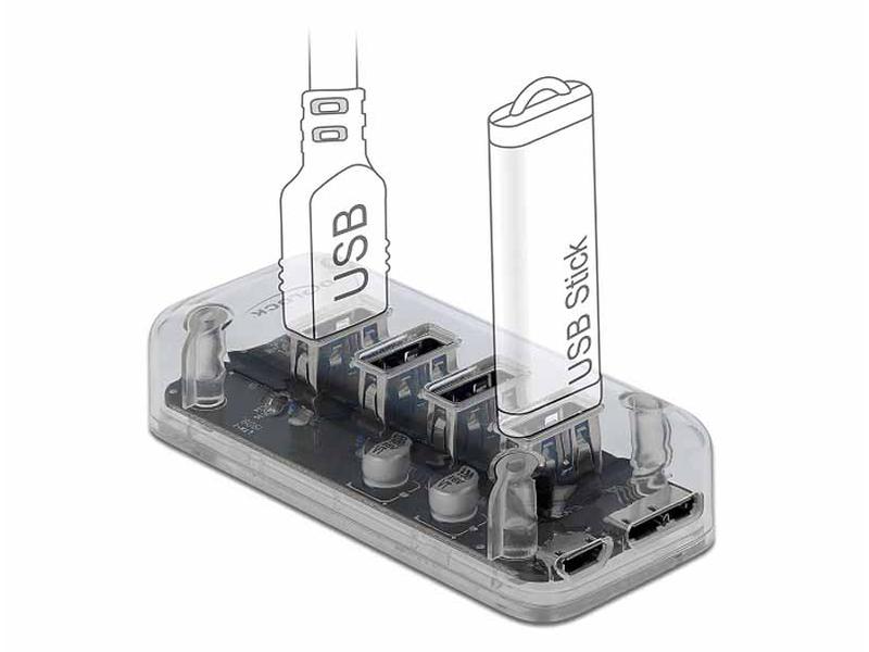Delock USB-Hub 64087 USB 3.0 - 4x Typ-A