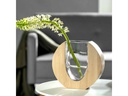 Leonardo Vase Legno 19 cm, Braun/Transparent