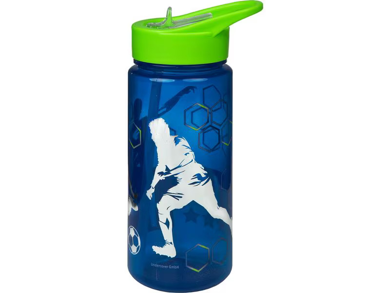 Scooli Trinkflasche Fussball 500 ml, Blau/Grün
