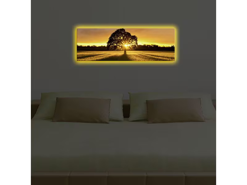 Wallxpert Bild Tree 30 x 90 cm, Holz