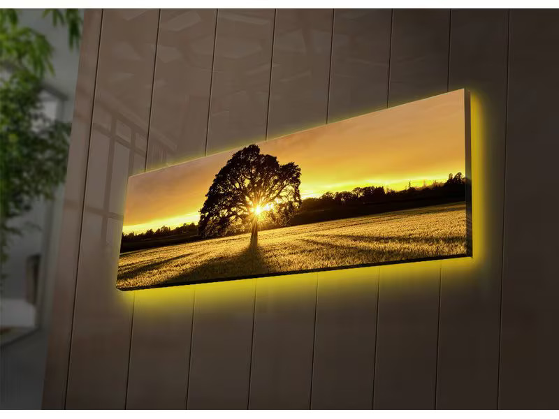 Wallxpert Bild Tree 30 x 90 cm, Holz