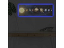 Wallxpert Bild Planeten 30 x 90 cm, Holz