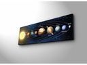 Wallxpert Bild Planeten 30 x 90 cm, Holz
