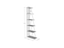 Woody Fashion Regal Tlos 50 x 150 x 22 cm, Weiss