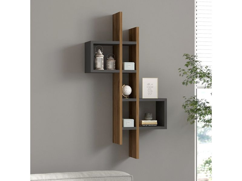 Woody Fashion Regal Emse 53.8 x 108 x 19.6 cm, Anthrazit/Nature