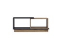 Woody Fashion Couchtisch Consept 90 x 36 x 45 cm, Anthrazit/Braun