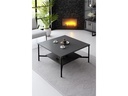 Woody Fashion Couchtisch Black Line 80 x 80 x 40 cm, Anthrazit