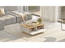 Woody Fashion Couchtisch 90 x 31.6 x 60 cm, Nature/Weiss