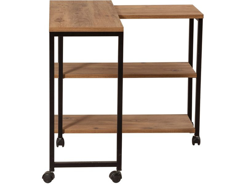 Woody Fashion Beistelltisch Melin 70 x 30 x 63 cm, Braun