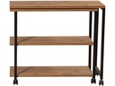Woody Fashion Beistelltisch Melin 70 x 30 x 63 cm, Braun