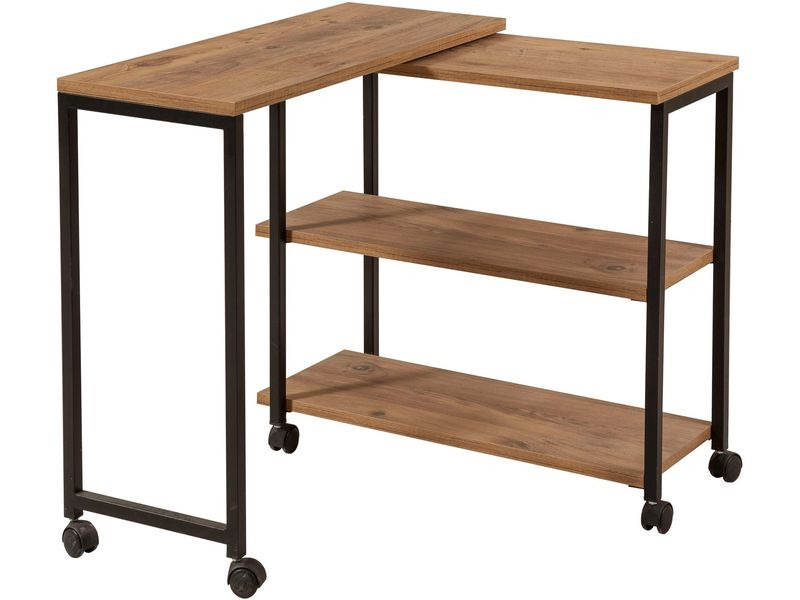 Woody Fashion Beistelltisch Melin 70 x 30 x 63 cm, Braun