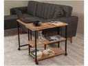 Woody Fashion Beistelltisch Melin 70 x 30 x 63 cm, Braun