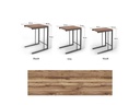 Woody Fashion Beistelltisch 3-er Set, Braun/Schwarz