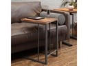 Woody Fashion Beistelltisch 3-er Set, Braun/Schwarz