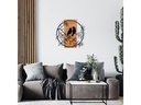 Wallxpert Wanddekoration Vogel 59.5 cm x 58.5 cm,