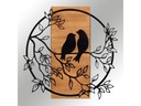 Wallxpert Wanddekoration Vogel 59.5 cm x 58.5 cm,