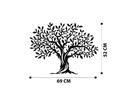 Wallxpert Wanddekoration Tree 69 x 52 cm, Metall