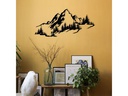 Wallxpert Wanddekoration Mountain 67 x 30 cm, Metall