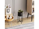 Wallxpert Pflanzenständer 23 cm/48 cm, Schwarz