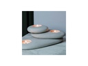 Wallxpert Kerzenständer 3er Set, Grau