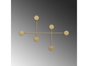 Wallxpert Garderobenleiste Dama 6 Haken, Gold