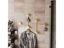 Wallxpert Garderobenleiste Dama 6 Haken, Gold