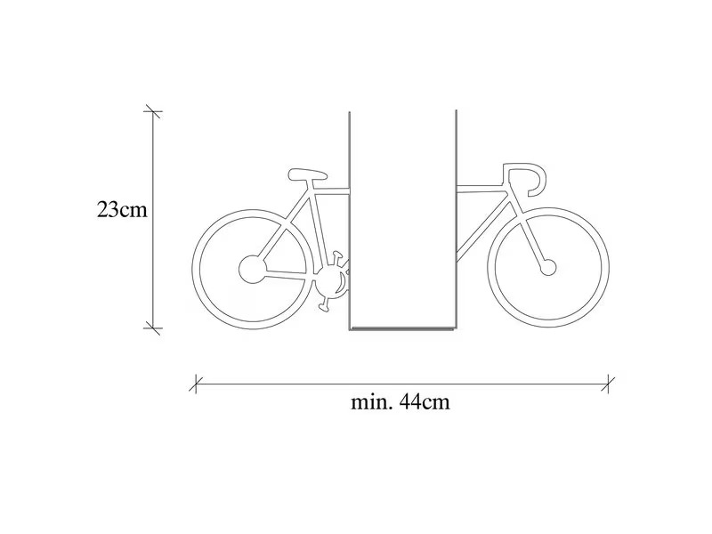 Wallxpert Buchstützen-Set Velo Schwarz