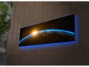 Wallxpert Bild World 30 x 90 cm, Holz
