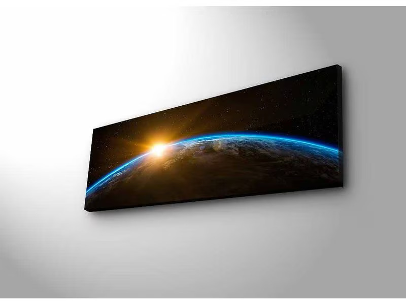 Wallxpert Bild World 30 x 90 cm, Holz