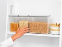 Brabantia Vorratsdose Tasty+ 6.7 l, Hellgrau/Transparent