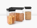 Brabantia Vorratsdose Tasty+ 6.7 l, Dunkelgrau/Transparent