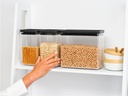Brabantia Vorratsdose Tasty+ 6.7 l, Dunkelgrau/Transparent