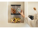 Brabantia Vorratsdose Tasty+ 6.7 l, Dunkelgrau/Transparent